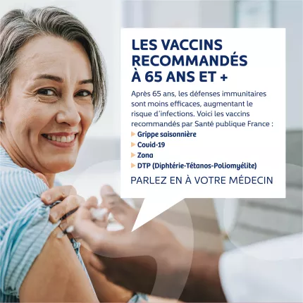 Recommandations sur les vaccins à faire à partir de 65 ans